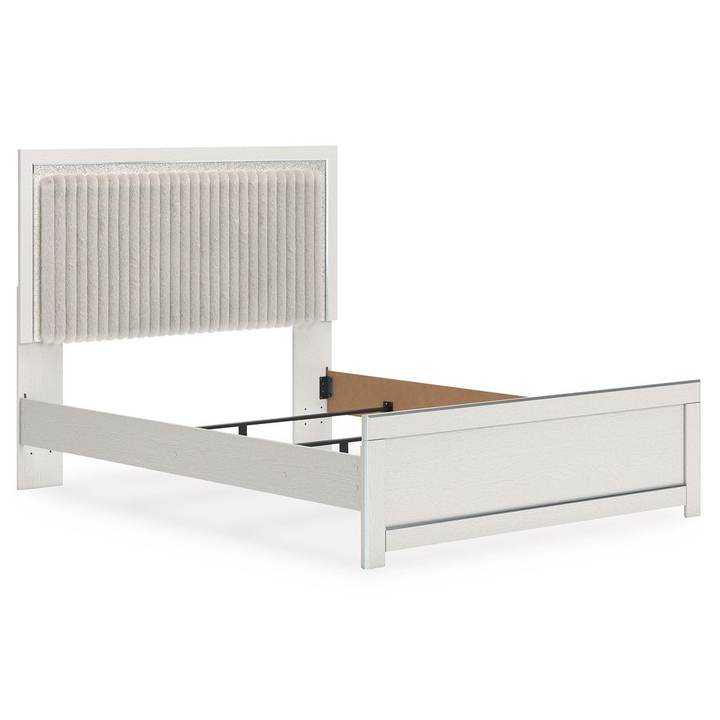 Ravalori King Upholstered Panel Bed In White NCB3381B10