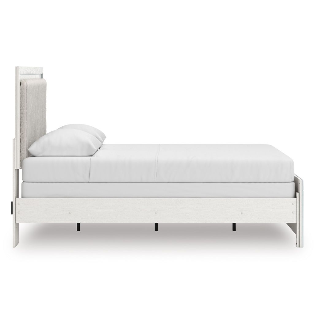 Ravalori King Upholstered Panel Bed In White NCB3381B10