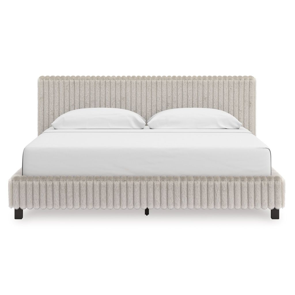 Ravalori Queen Upholstered Bed In White NCB3381B11