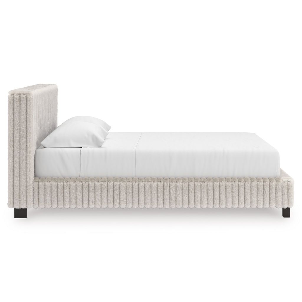 Ravalori Queen Upholstered Bed In White NCB3381B11