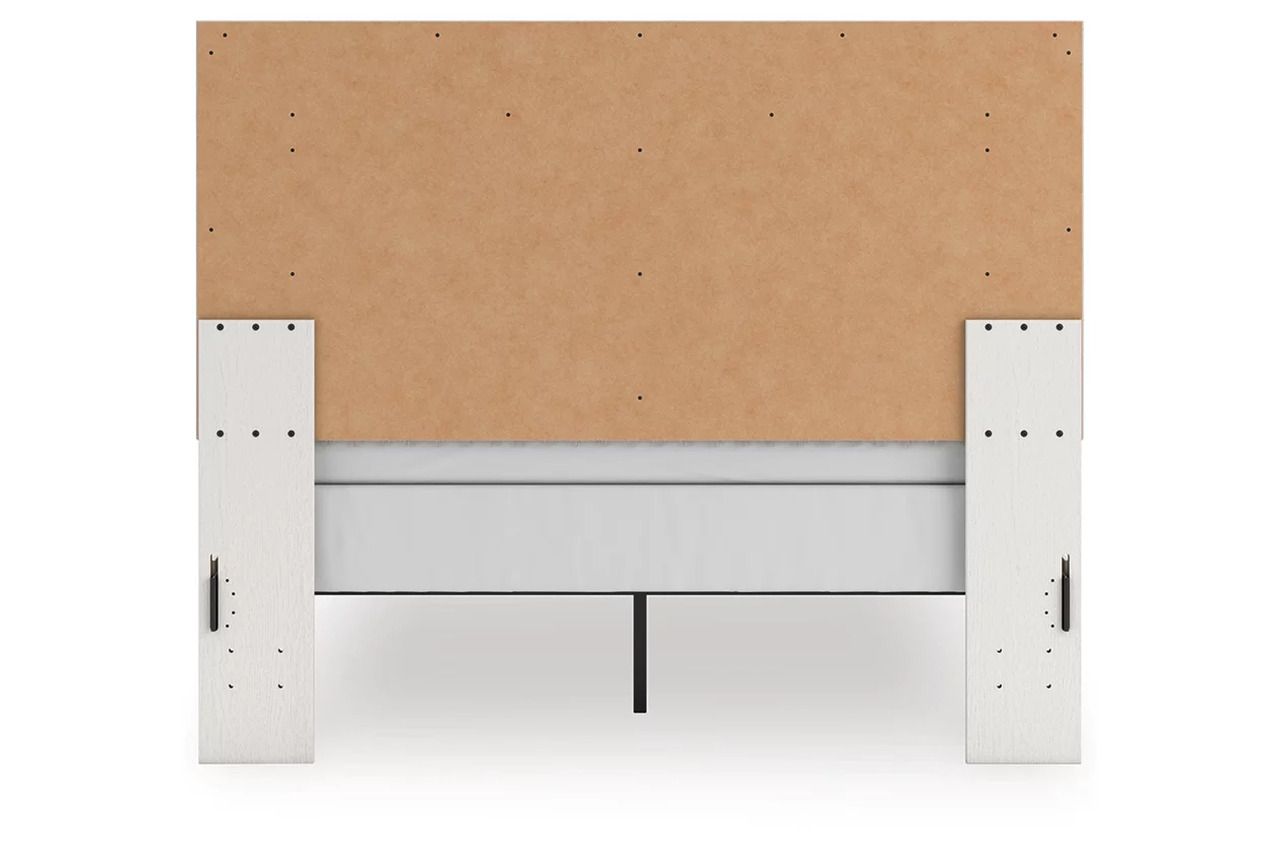Ravalori Queen Upholstered Panel Bed In White NCB3381B6