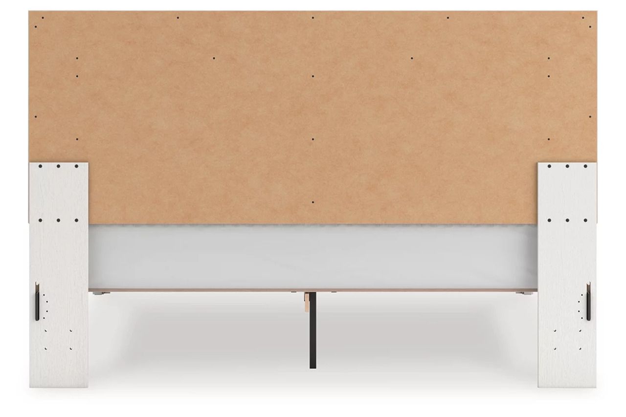 Ravalori King Upholstered Panel Bed In White NCB3381B8