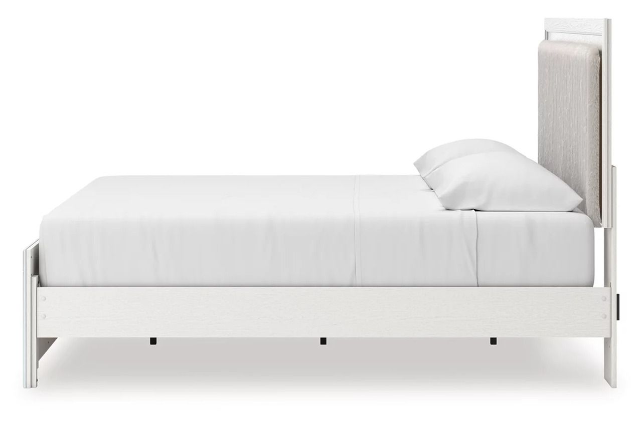 Ravalori King Upholstered Panel Bed In White NCB3381B8