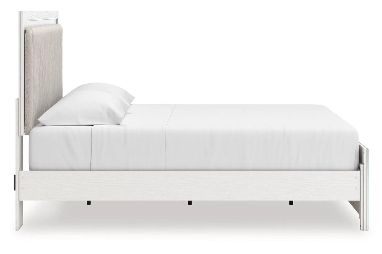 Ravalori King Upholstered Panel Bed In White NCB3381B8