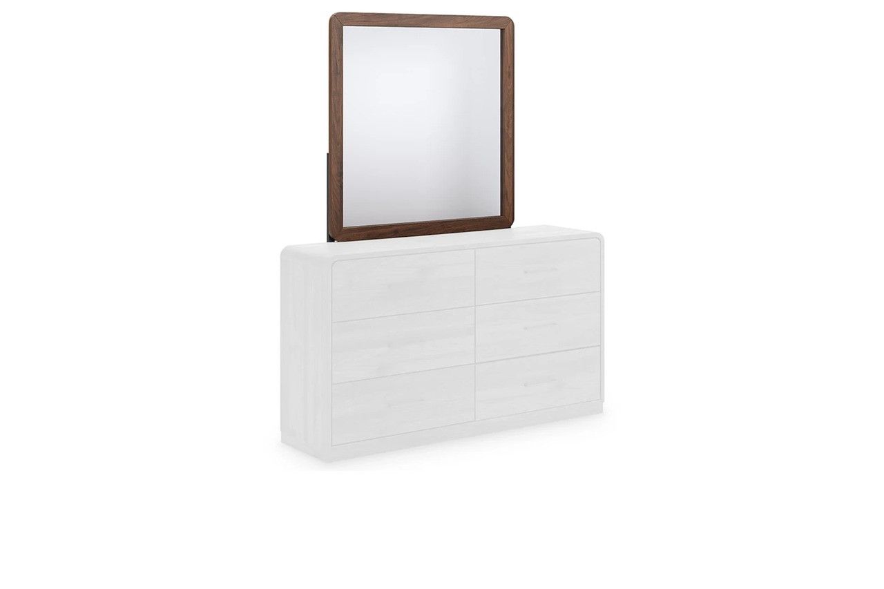 Chadworth Bedroom Mirror In Walnut Brown NCB38636
