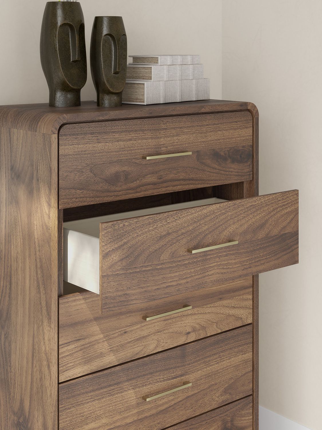 Chadworth Chest of Drawers In Walnut Brown NCB38646