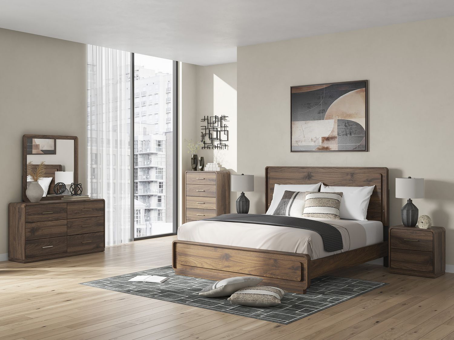 Chadworth Nightstand In Walnut Brown NCB38692