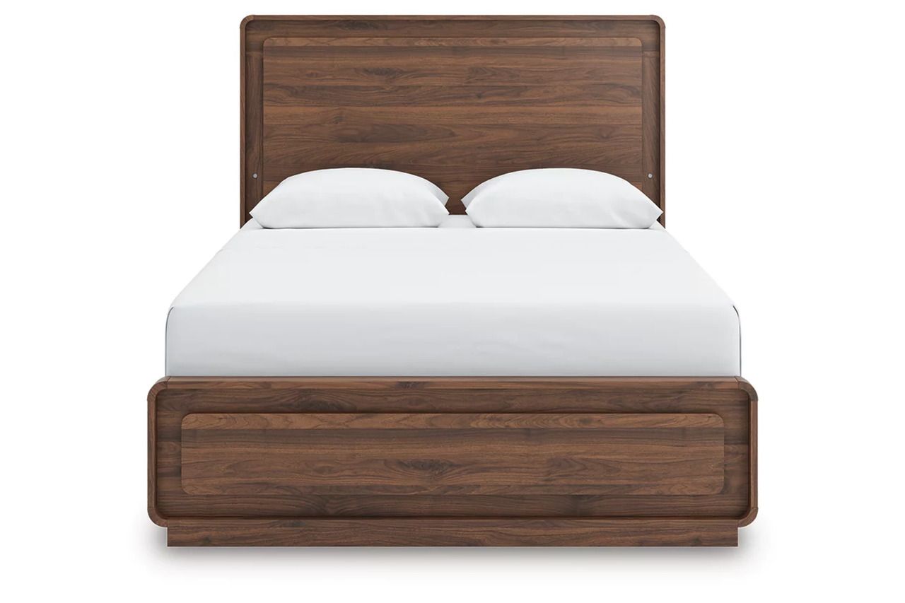 Chadworth Queen Panel Bed In Walnut Brown NCB386B2