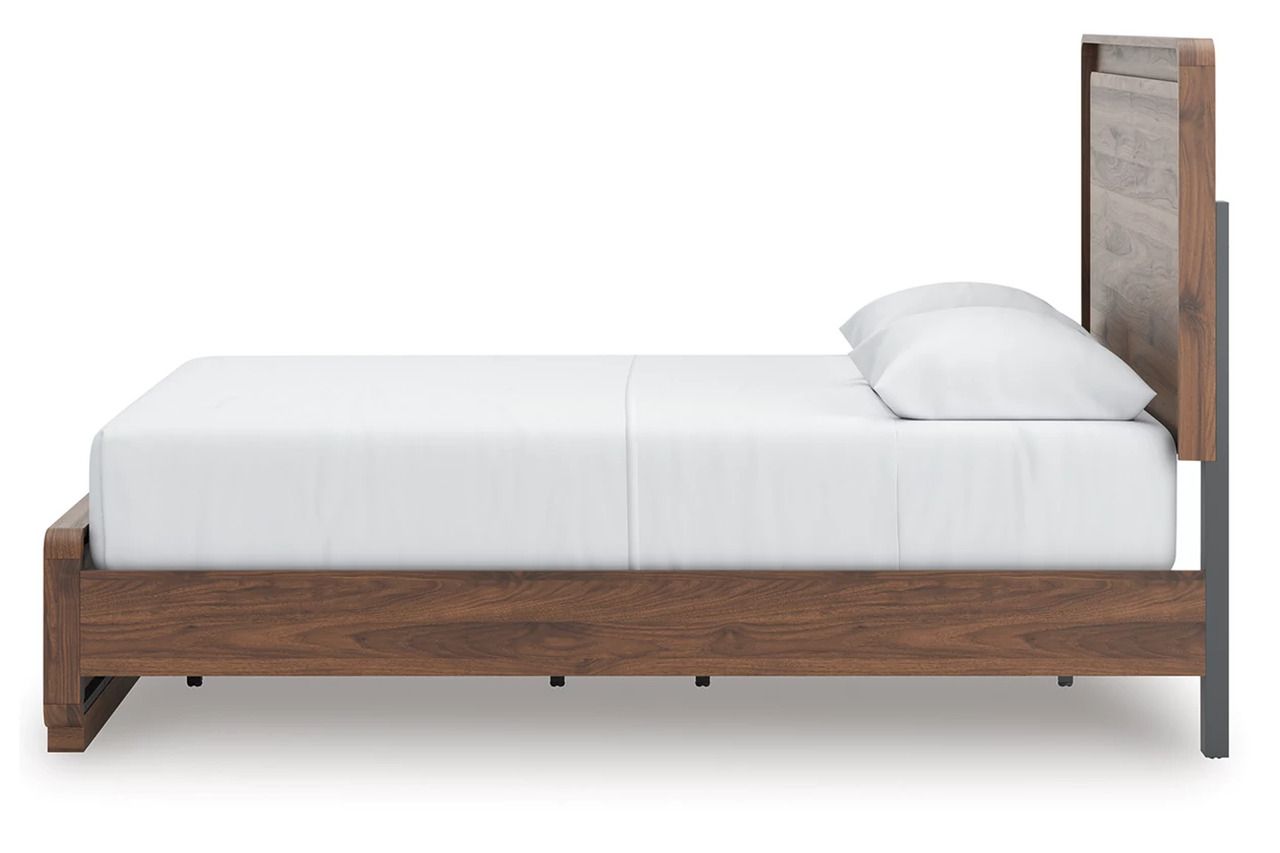 Chadworth Queen Panel Bed In Walnut Brown NCB386B2