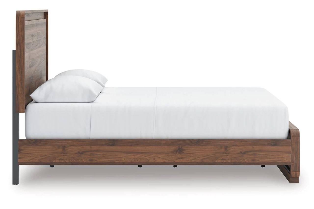 Chadworth Queen Panel Bed In Walnut Brown NCB386B2