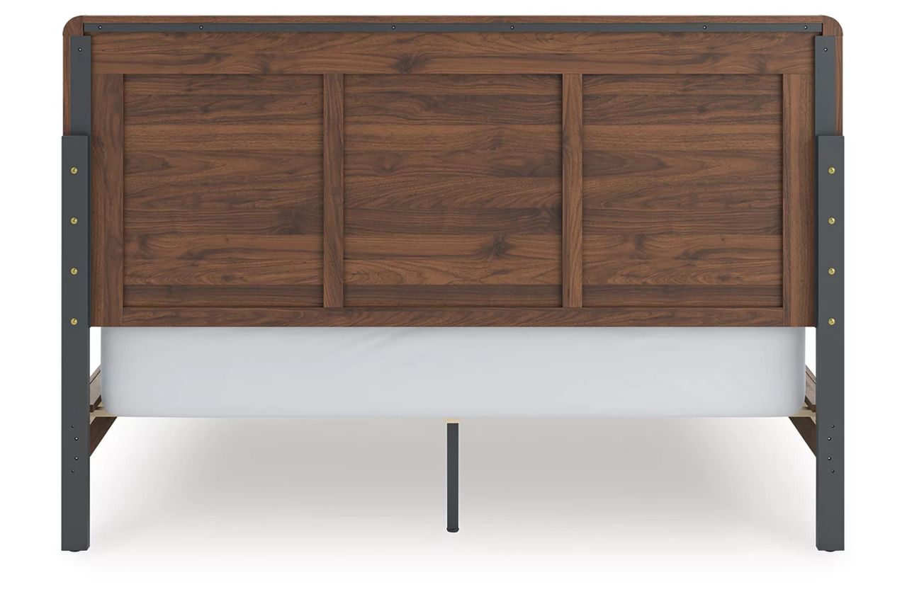 Chadworth California King Panel Bed In Walnut Brown NCB386B5