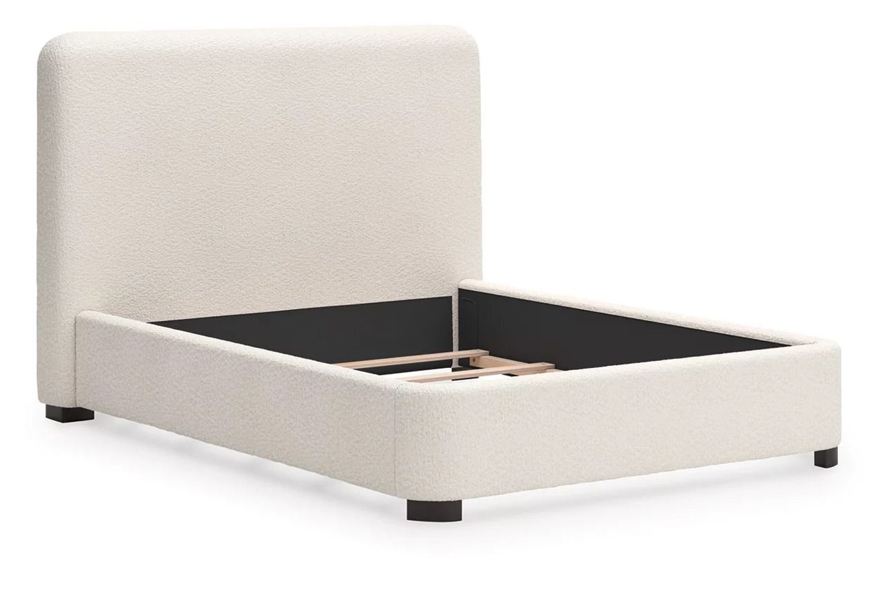 Brandinlane Queen Upholstered Bed In Beige NCB40181