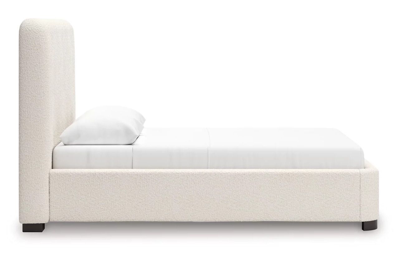 Brandinlane Queen Upholstered Bed In Beige NCB40181