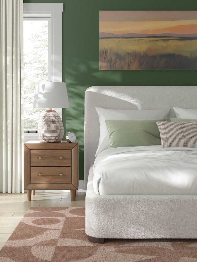 Brandinlane Queen Upholstered Bed In Beige NCB40181
