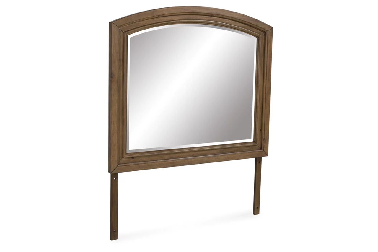 Glarrison Bedroom Mirror In Medium Brown NCB77936
