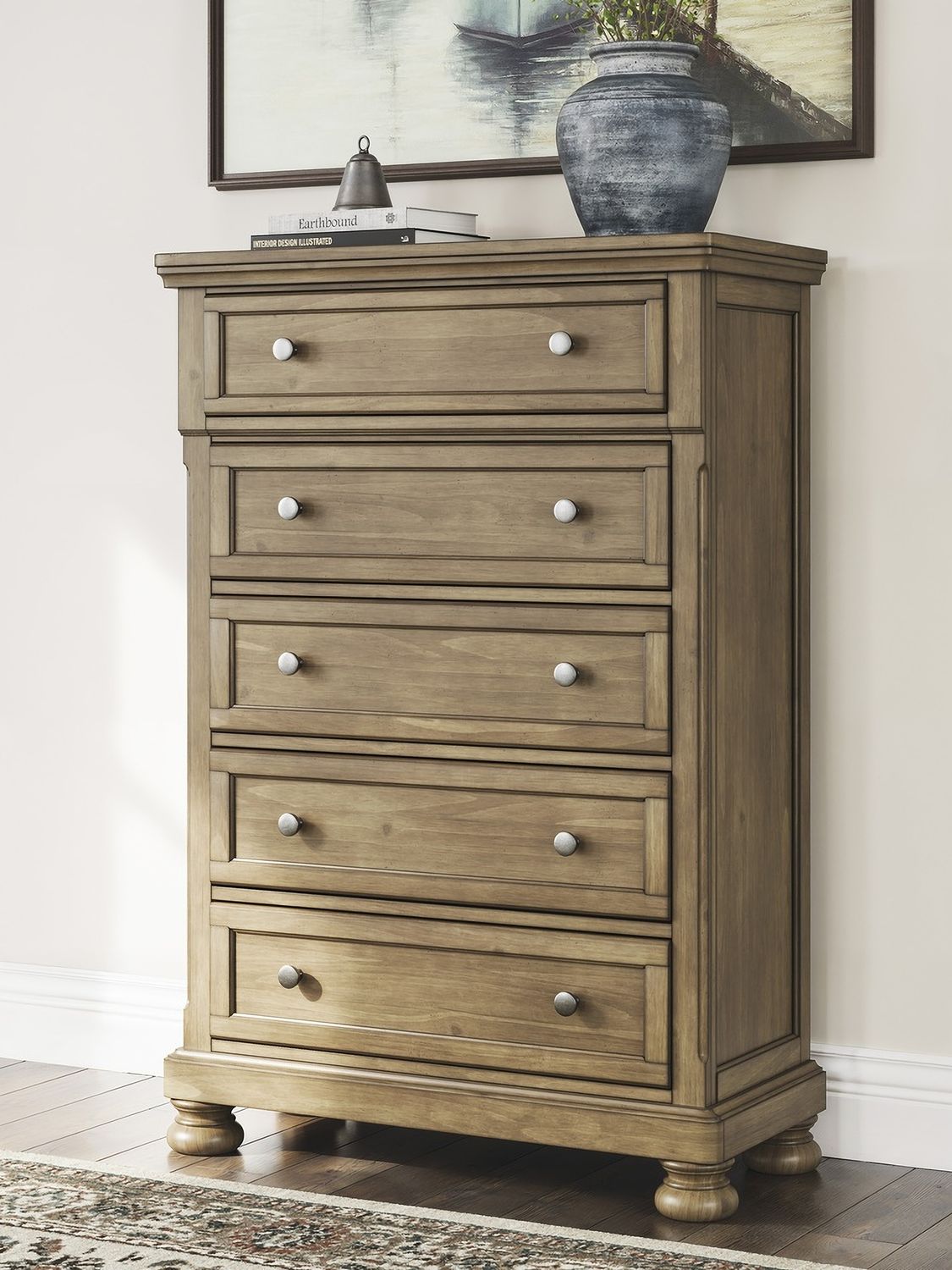 Glarrison Chest of Drawers In Medium Brown NCB77946