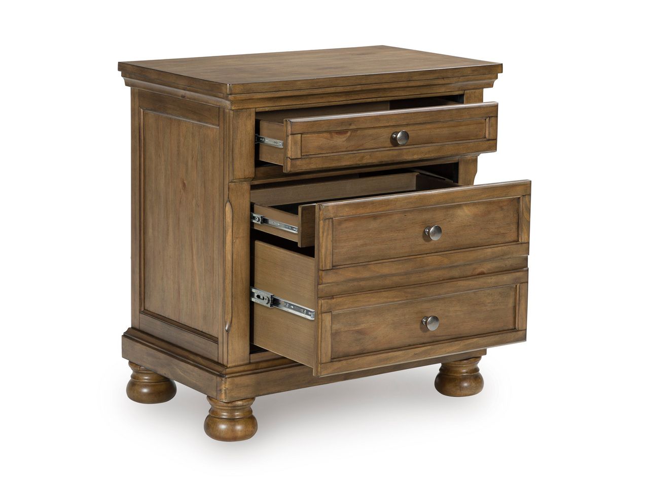 Glarrison Nightstand In Medium Brown NCB77992