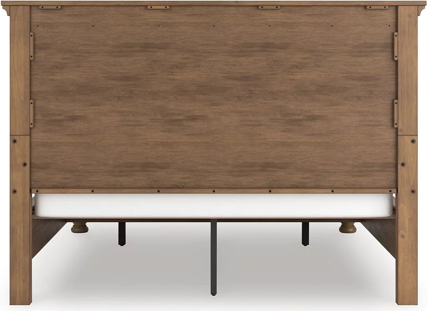 Glarrison California King Panel Storage Bed In Medium Brown NCB779B13