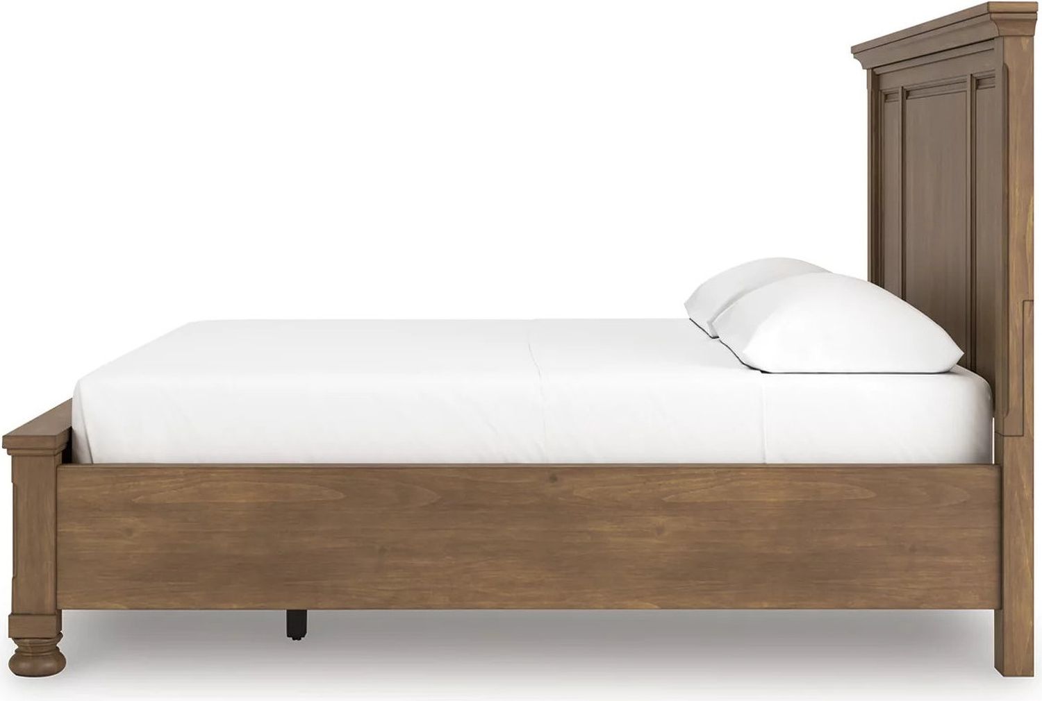 Glarrison California King Panel Storage Bed In Medium Brown NCB779B13