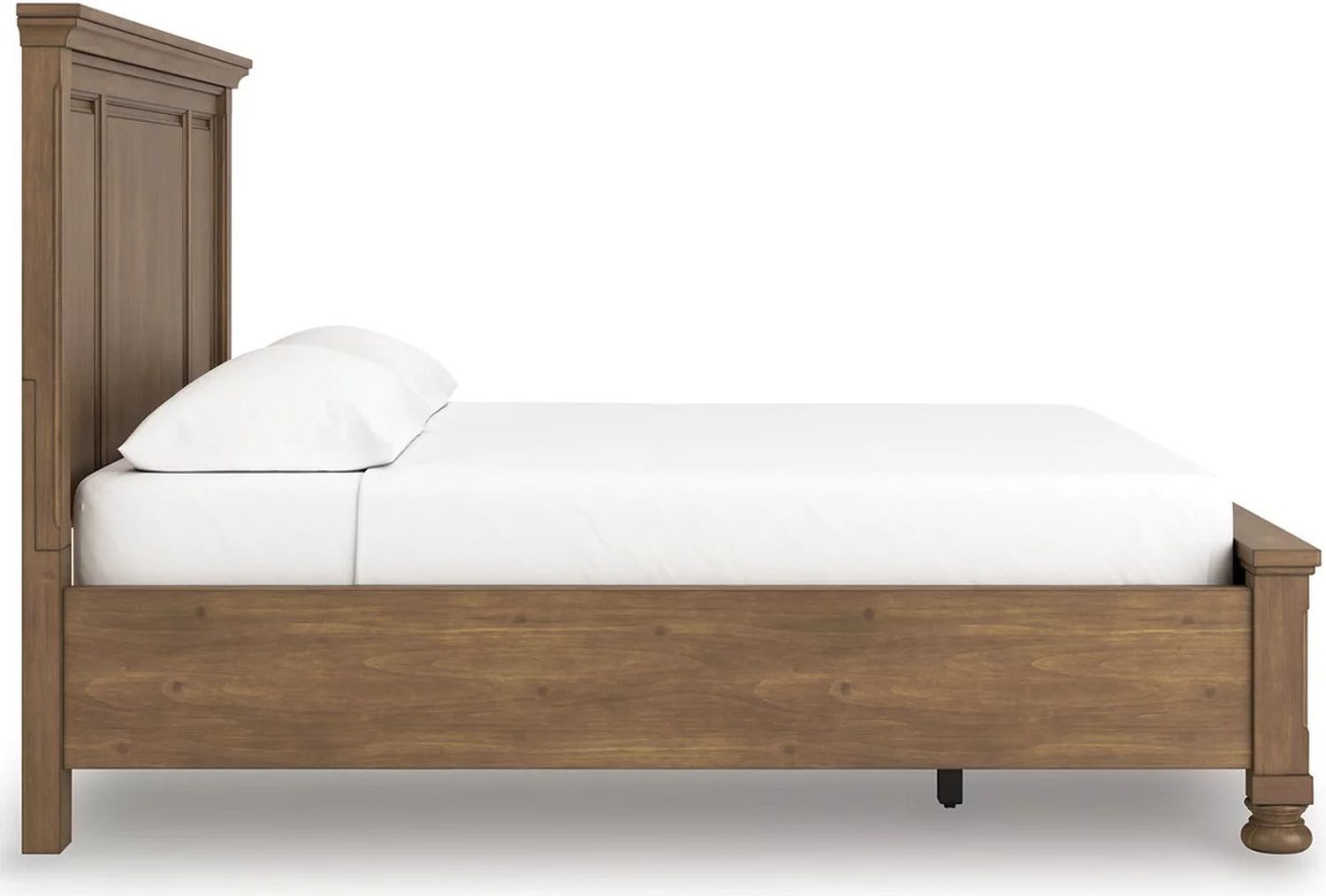 Glarrison California King Panel Storage Bed In Medium Brown NCB779B13