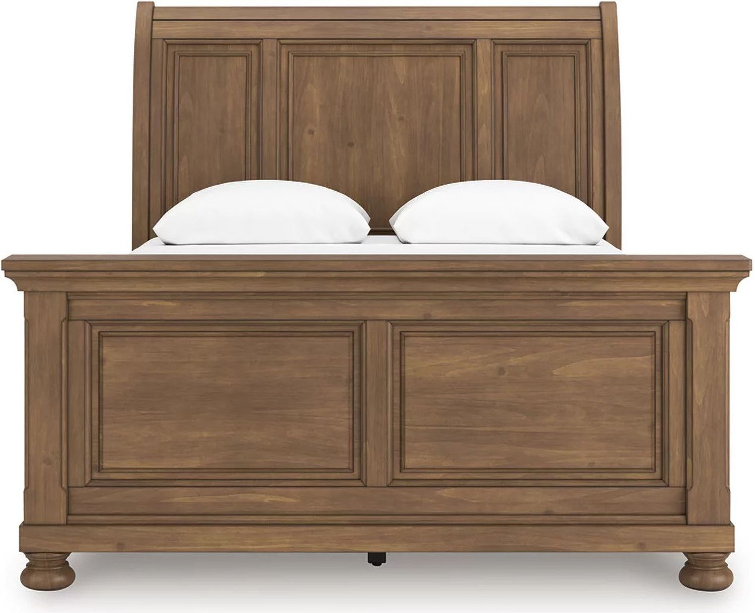 Glarrison Queen Sleigh Bed In Medium Brown NCB779B14