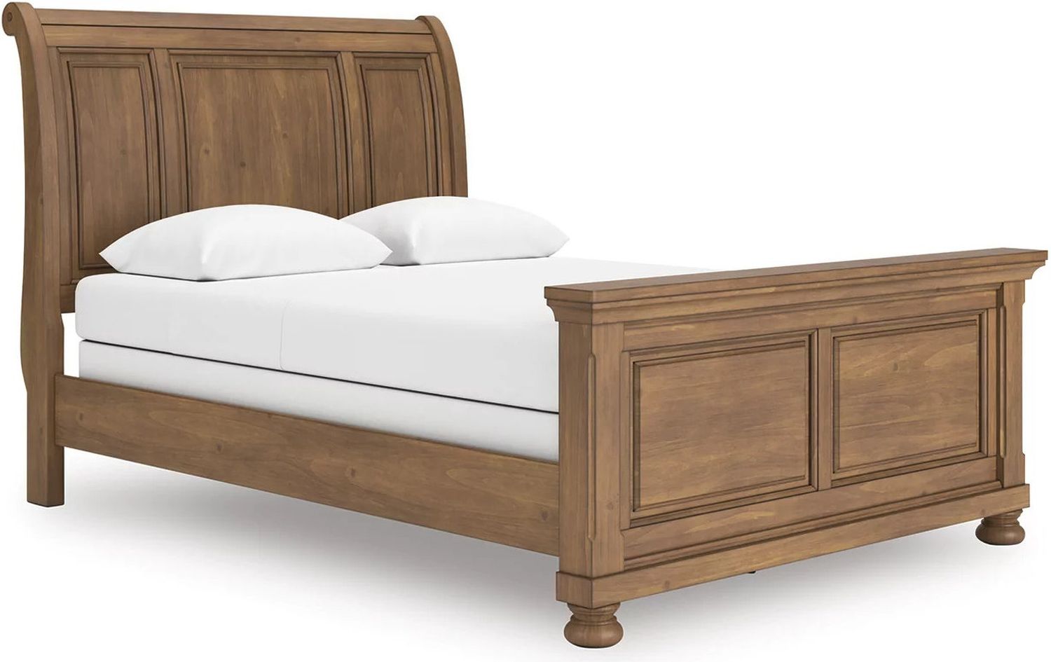 Glarrison Queen Sleigh Bed In Medium Brown NCB779B14