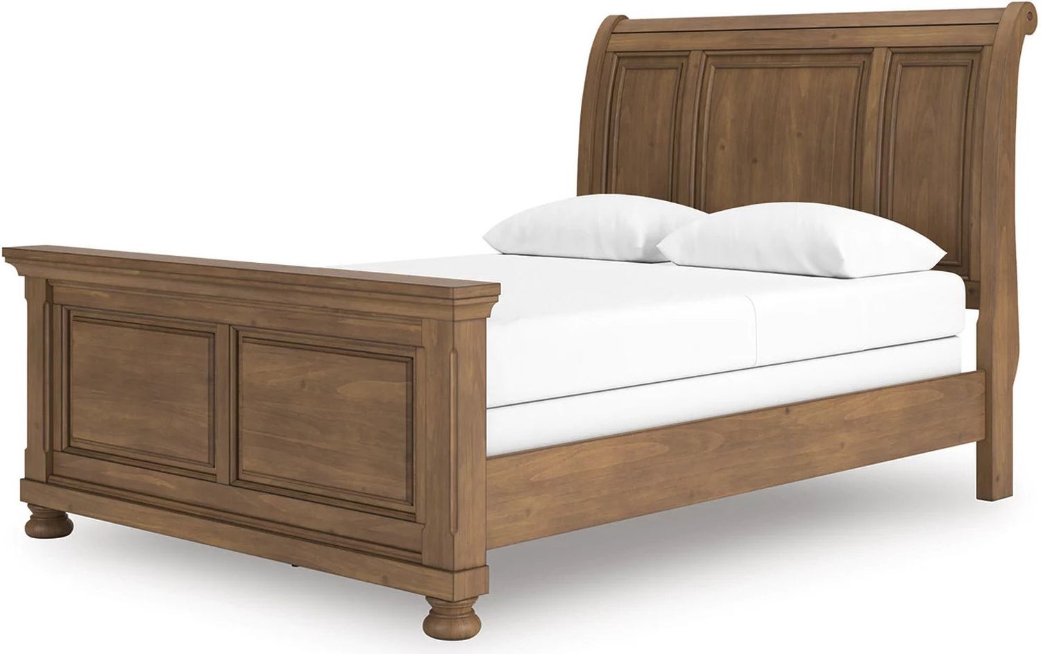 Glarrison Queen Sleigh Bed In Medium Brown NCB779B14