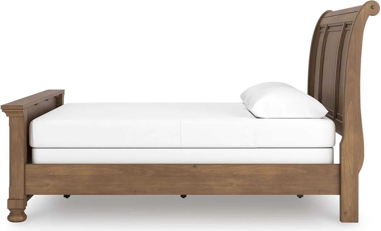 Glarrison Queen Sleigh Bed In Medium Brown NCB779B14