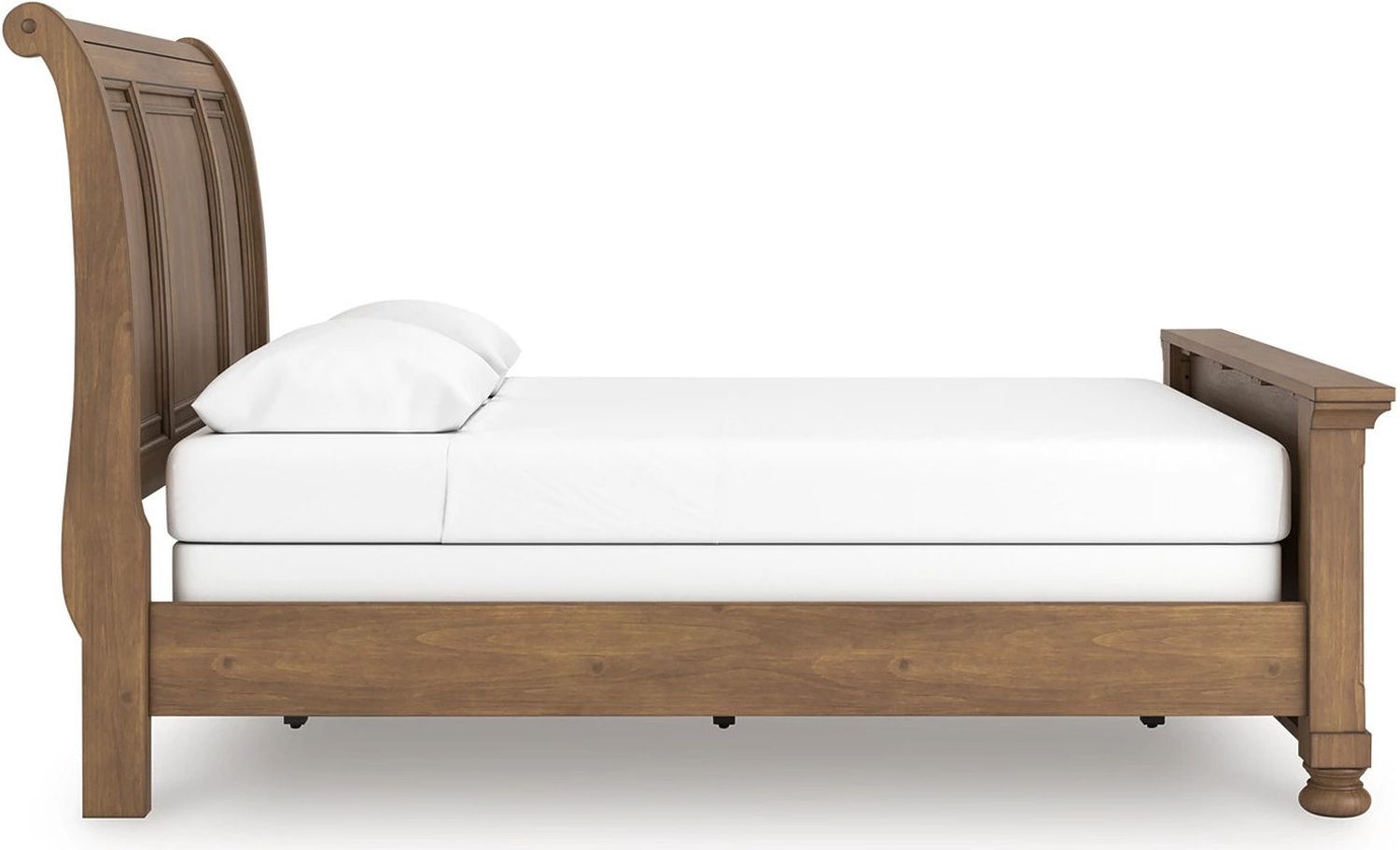 Glarrison Queen Sleigh Bed In Medium Brown NCB779B14