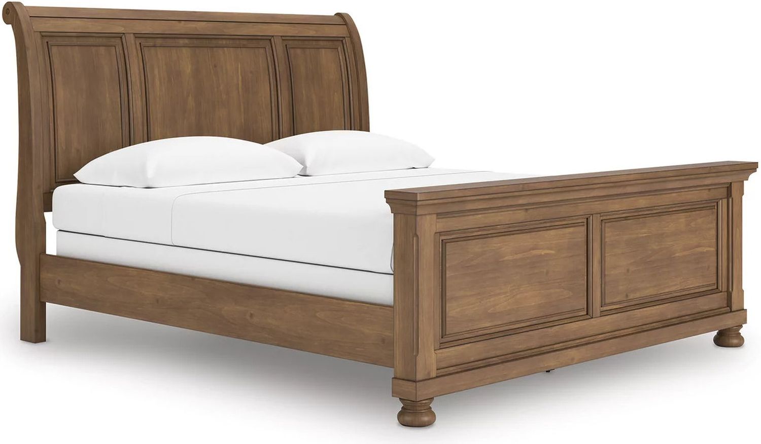 Glarrison King Sleigh Bed In Medium Brown NCB779B15