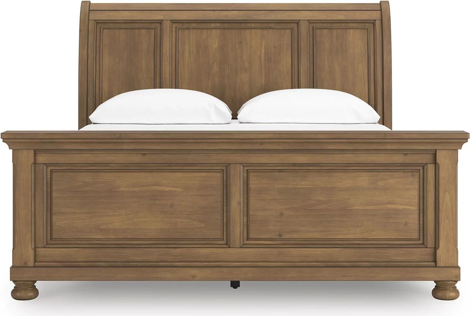 Glarrison California King Sleigh Bed In Medium Brown NCB779B16