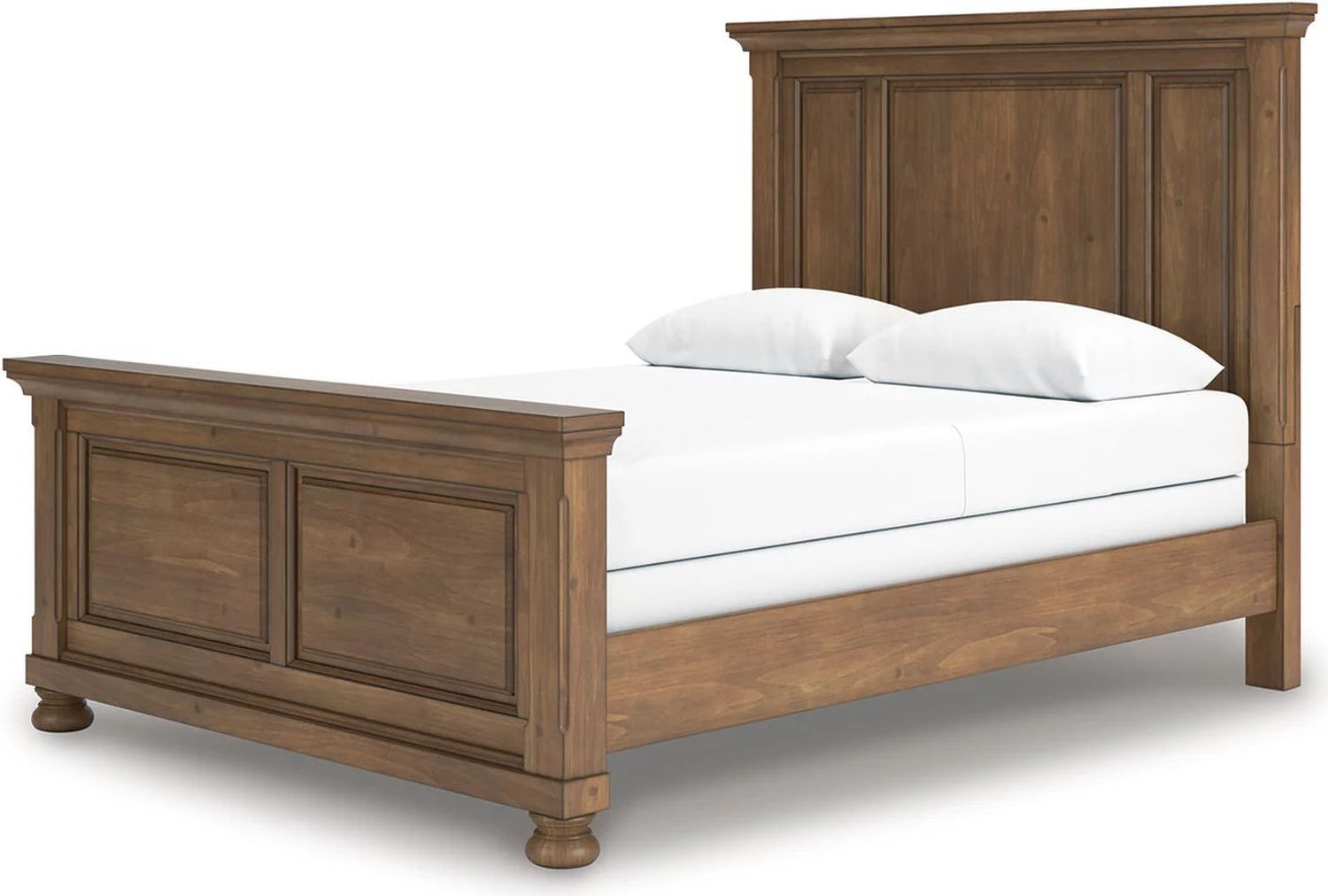 Glarrison Queen Panel Bed In Medium Brown NCB779B2