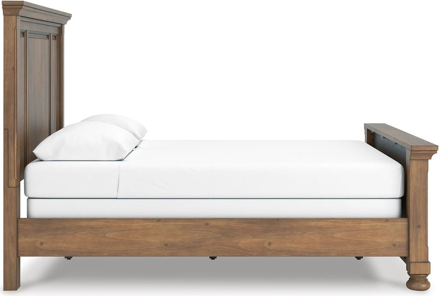 Glarrison Queen Panel Bed In Medium Brown NCB779B2