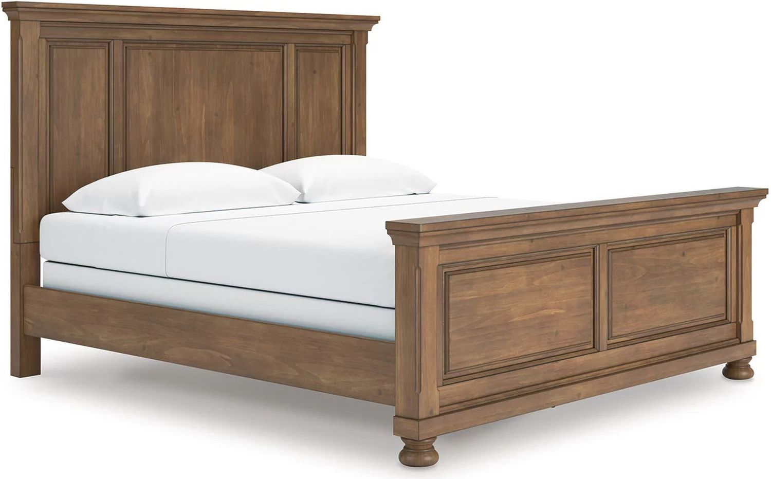 Glarrison King Panel Bed In Medium Brown NCB779B6