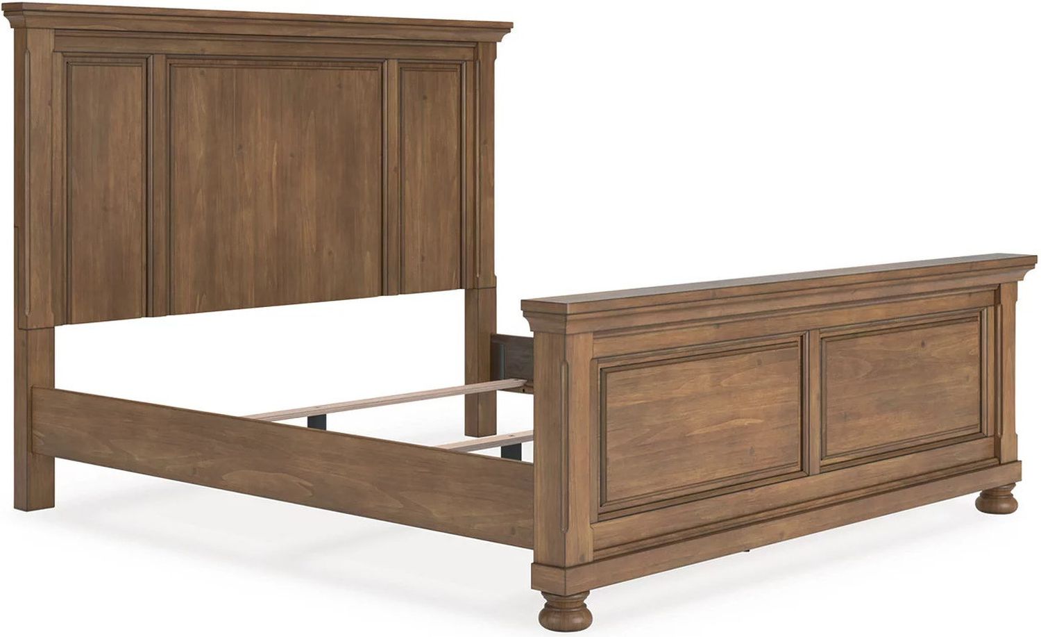 Glarrison King Panel Bed In Medium Brown NCB779B6