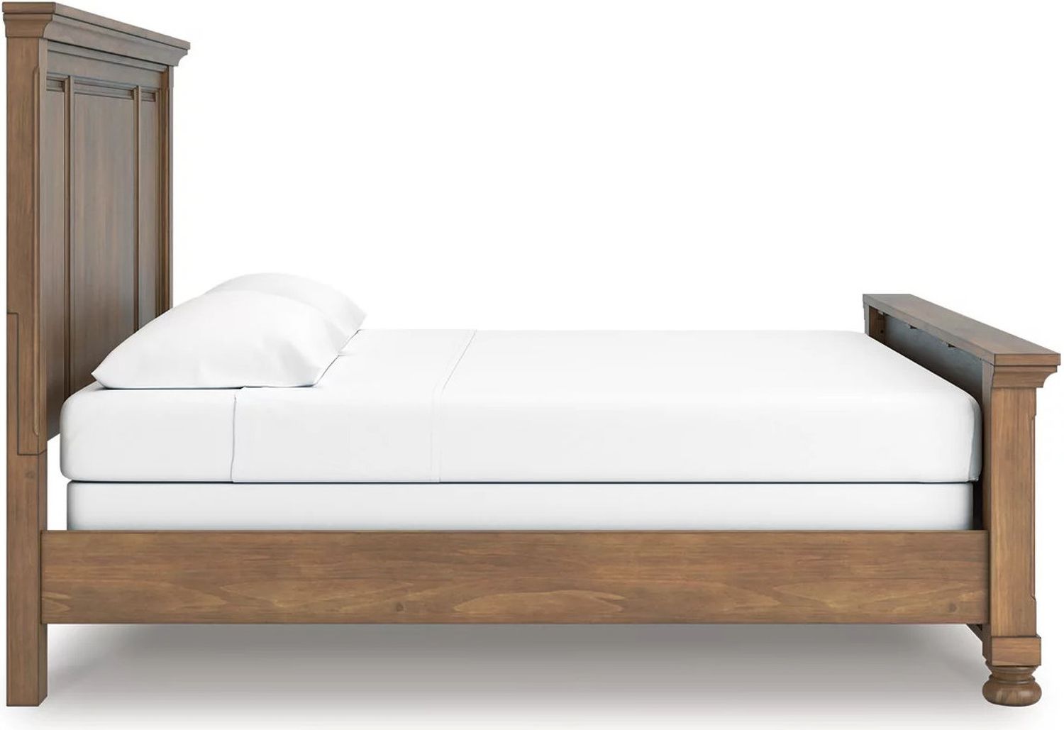 Glarrison King Panel Bed In Medium Brown NCB779B6