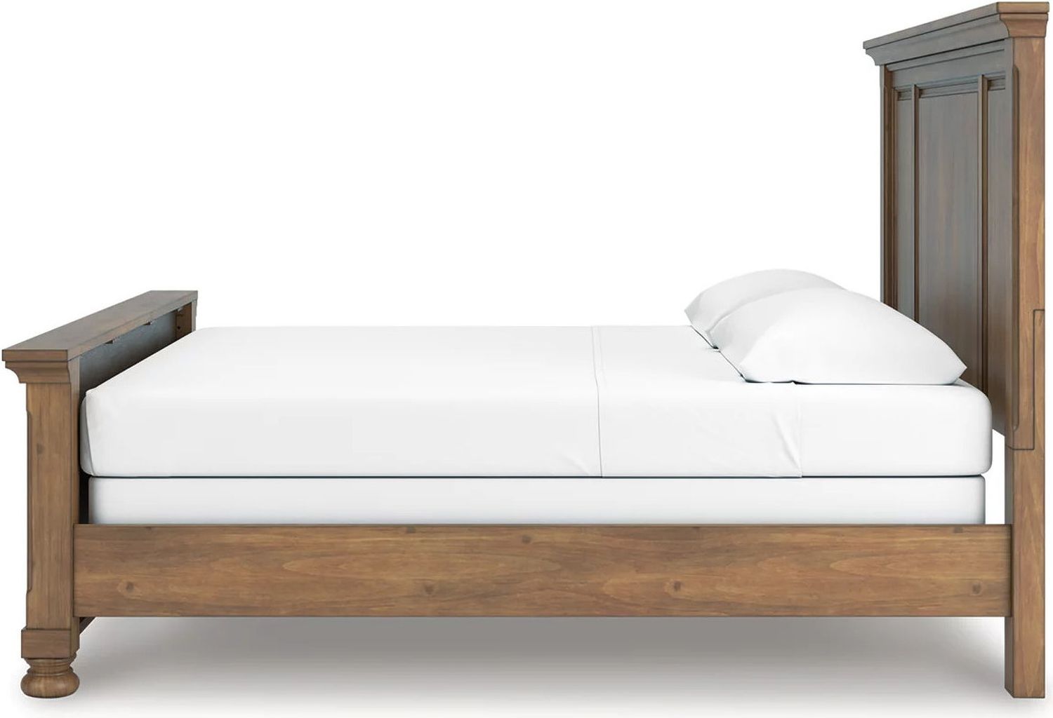 Glarrison King Panel Bed In Medium Brown NCB779B6
