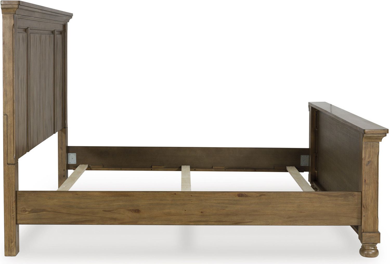 Glarrison King Panel Bed In Medium Brown NCB779B6