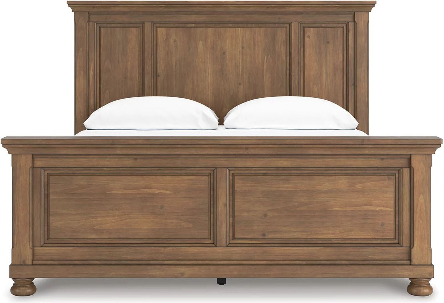 Glarrison California King Panel Bed In Medium Brown NCB779B7