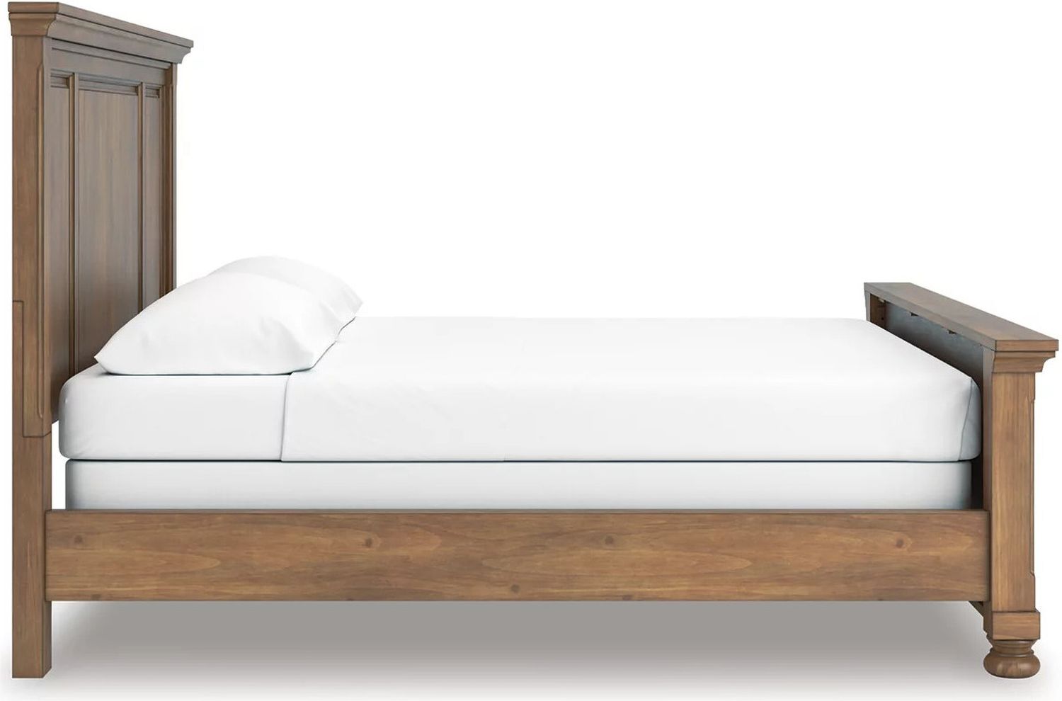 Glarrison California King Panel Bed In Medium Brown NCB779B7