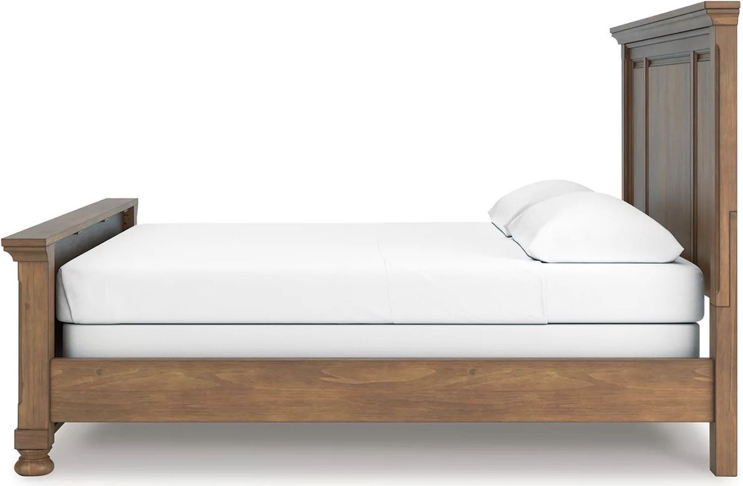 Glarrison California King Panel Bed In Medium Brown NCB779B7