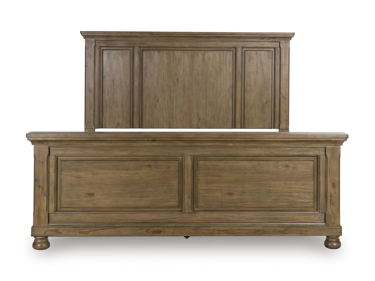 Glarrison California King Panel Bed In Medium Brown NCB779B7