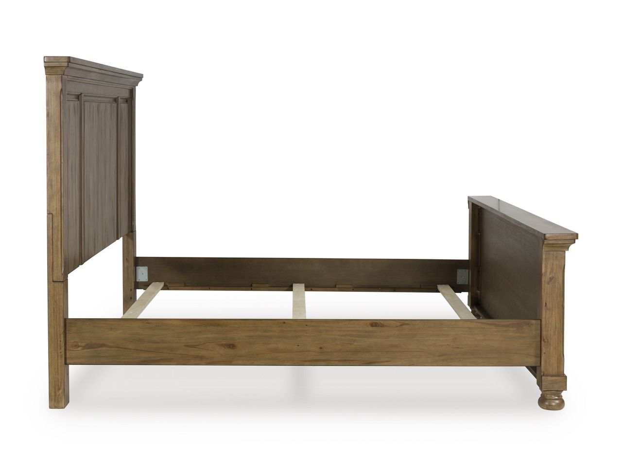 Glarrison California King Panel Bed In Medium Brown NCB779B7