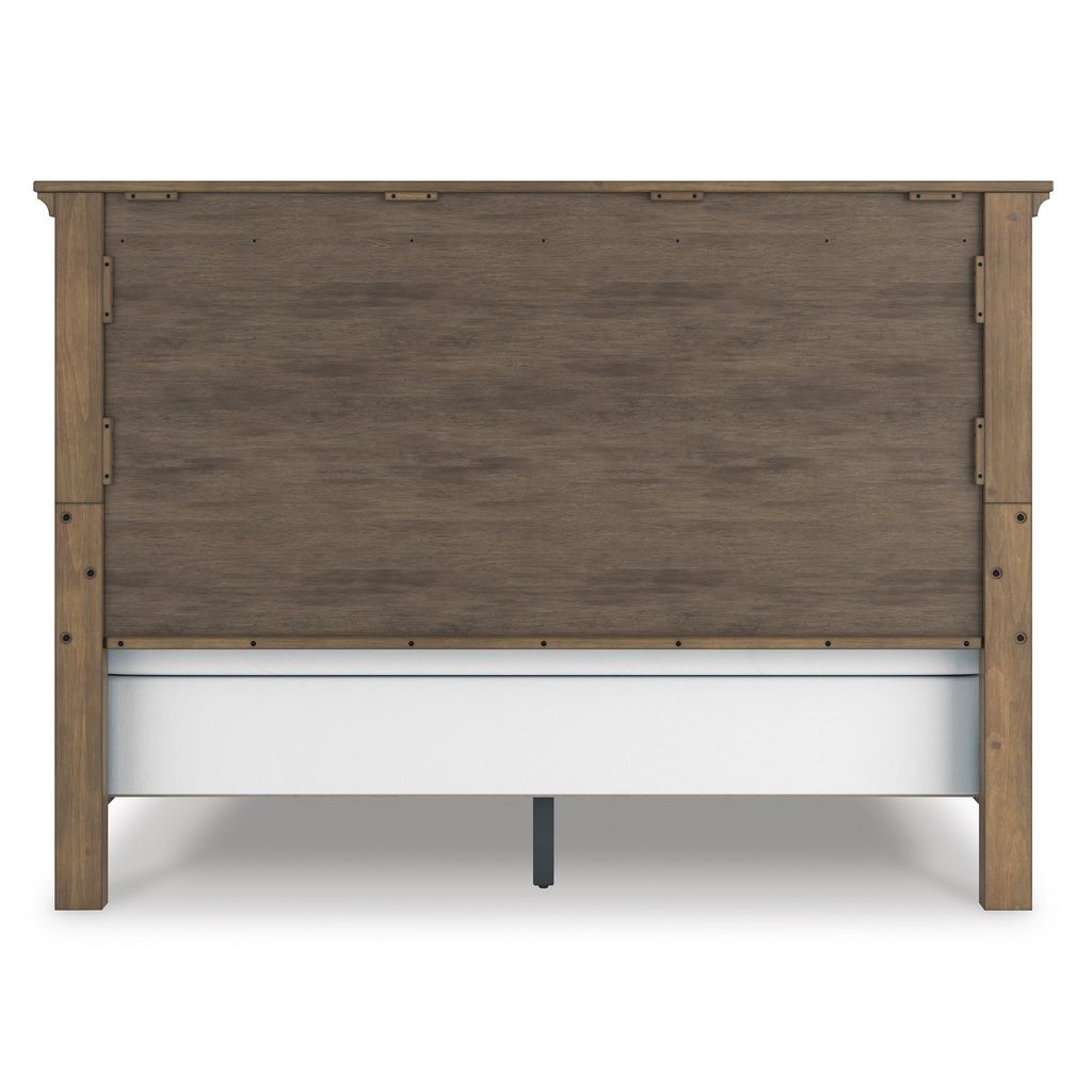 Glarrison California King Panel Bed In Medium Brown NCB779B7
