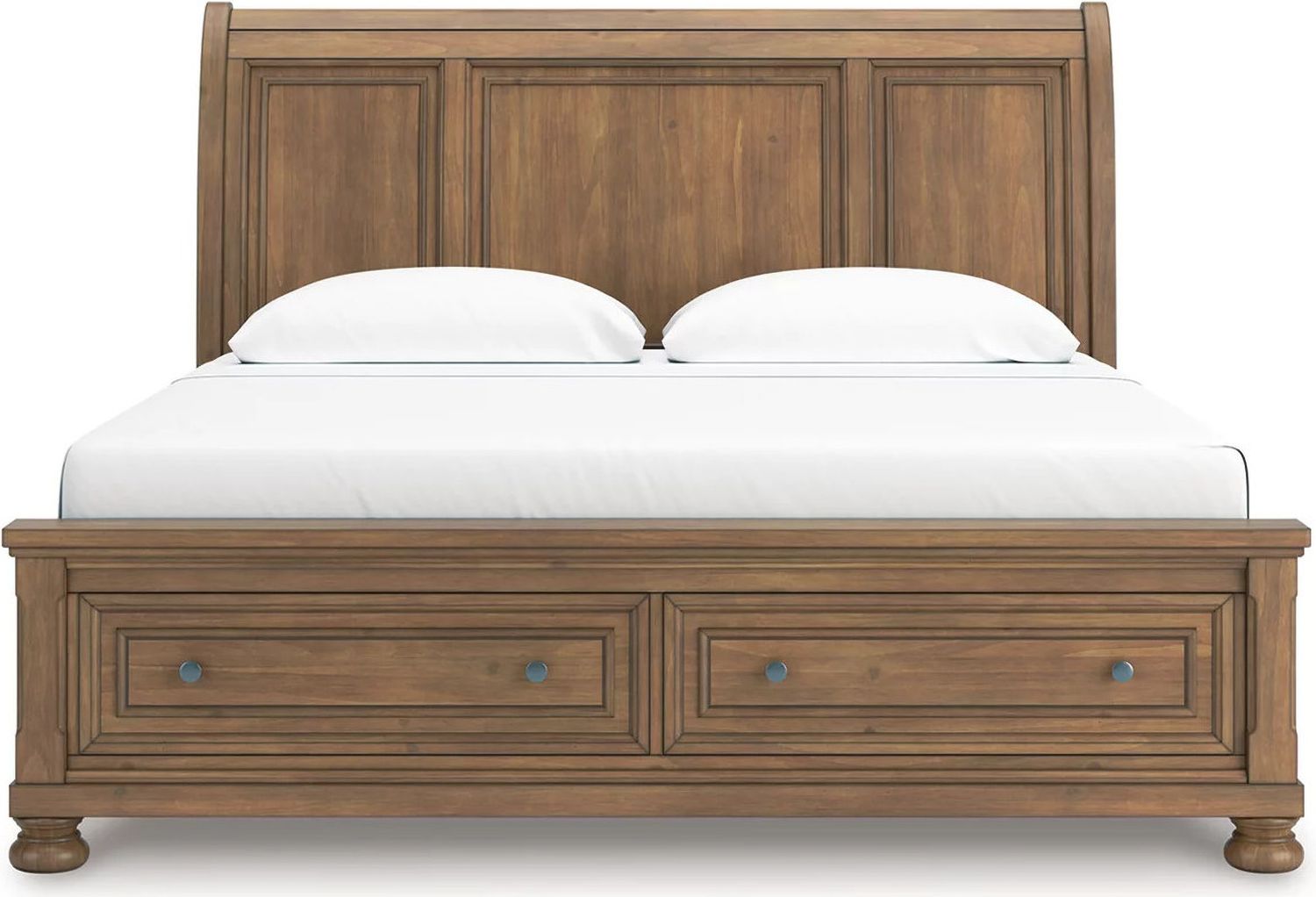 Glarrison King Storage Sleigh Bed In Medium Brown NCB779B8