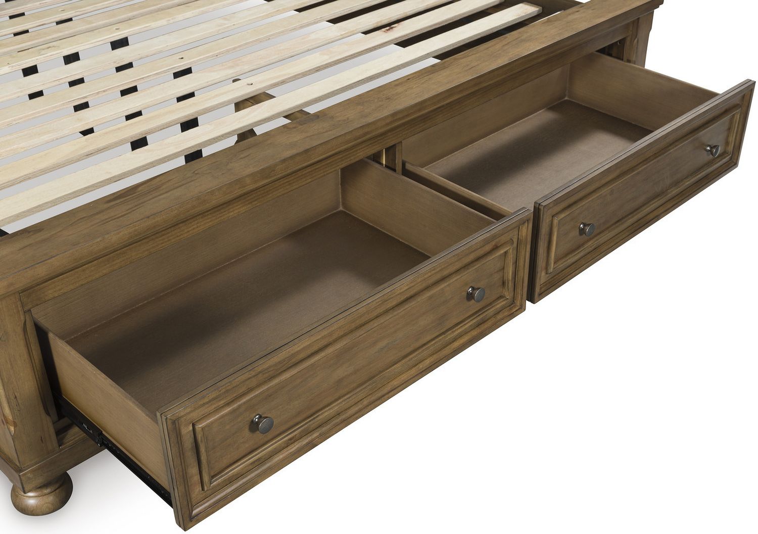 Glarrison King Storage Sleigh Bed In Medium Brown NCB779B8