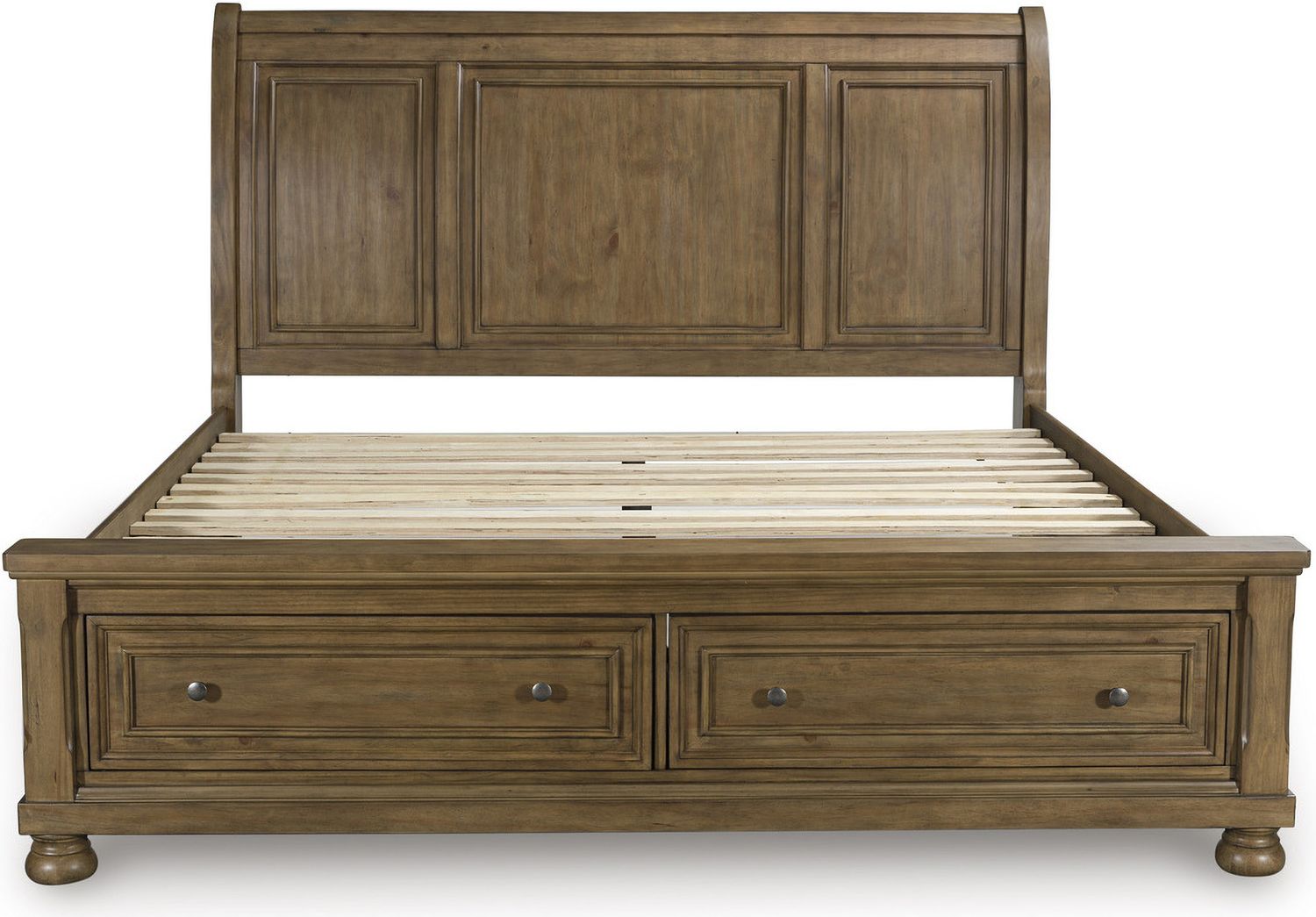 Glarrison King Storage Sleigh Bed In Medium Brown NCB779B8