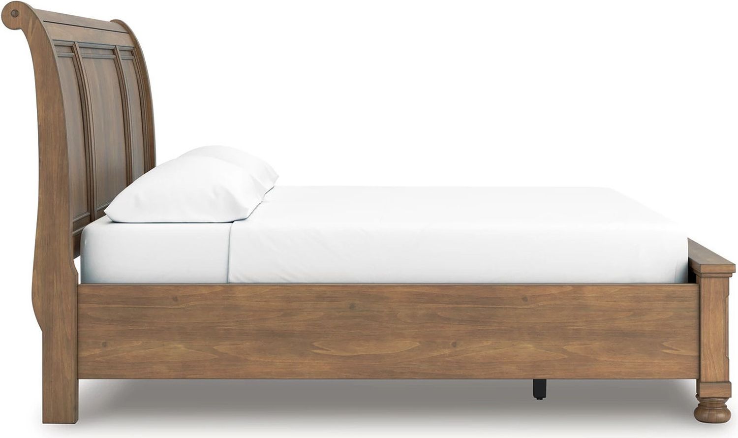 Glarrison California King Storage Sleigh Bed In Medium Brown NCB779B9