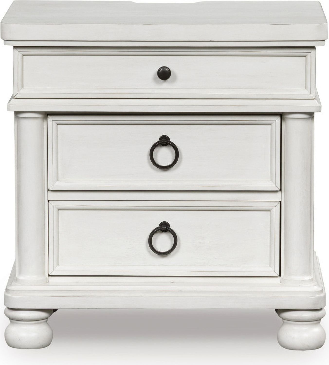 Greddinton Nightstand In Antique White NCB82393