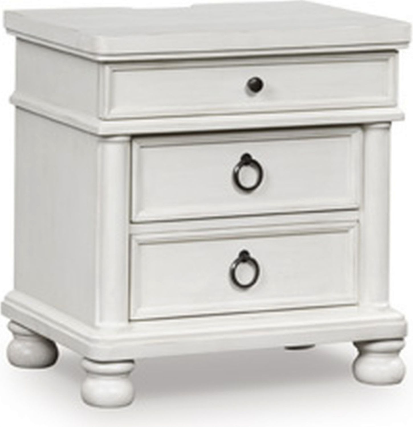 Greddinton Nightstand In Antique White NCB82393